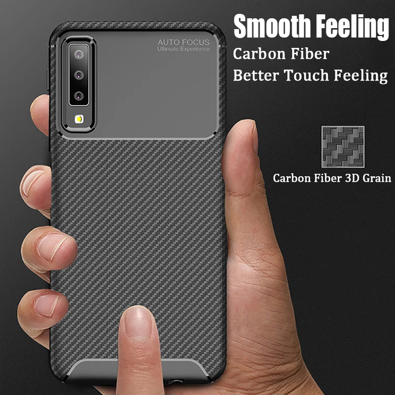Мягкий силиконовый чехол TeoYall для Samsung Galaxy A7 2018 A50 A8 Plus A6 A30 | Мобильные телефоны и
