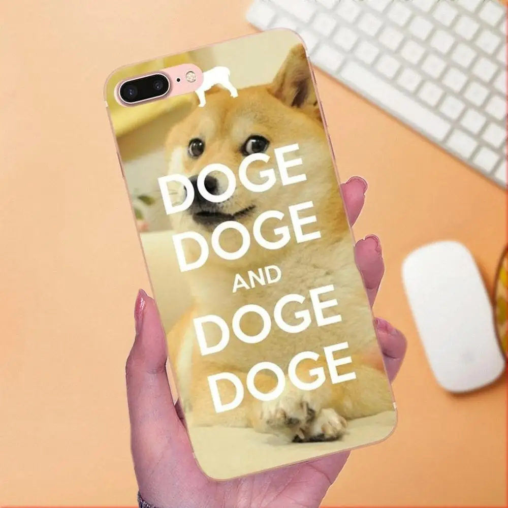 Брашвуд Doge Сиба ину Сделай Сам красивый для Apple iPhone X XS Max XR 4 4S 5 5C 5S SE 6 6S 7 8 Plus Мягкий