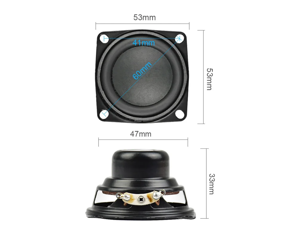 Aiyima 2 pc 2 Polegada alto-falante de