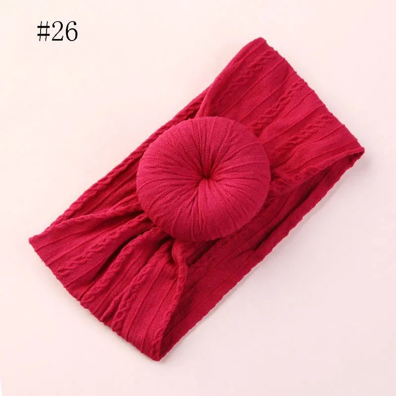Donut Bowknot Baby Girls Headband Jacquard Fashion Headband for Girls Infant Toddler Kids Super Soft Texture Newborn Headdress6