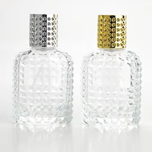 50ML New Style Pineapple Portable Glass Perfume Bottle With Spray Empty Parfum Case With Atomizer For Cosmetic