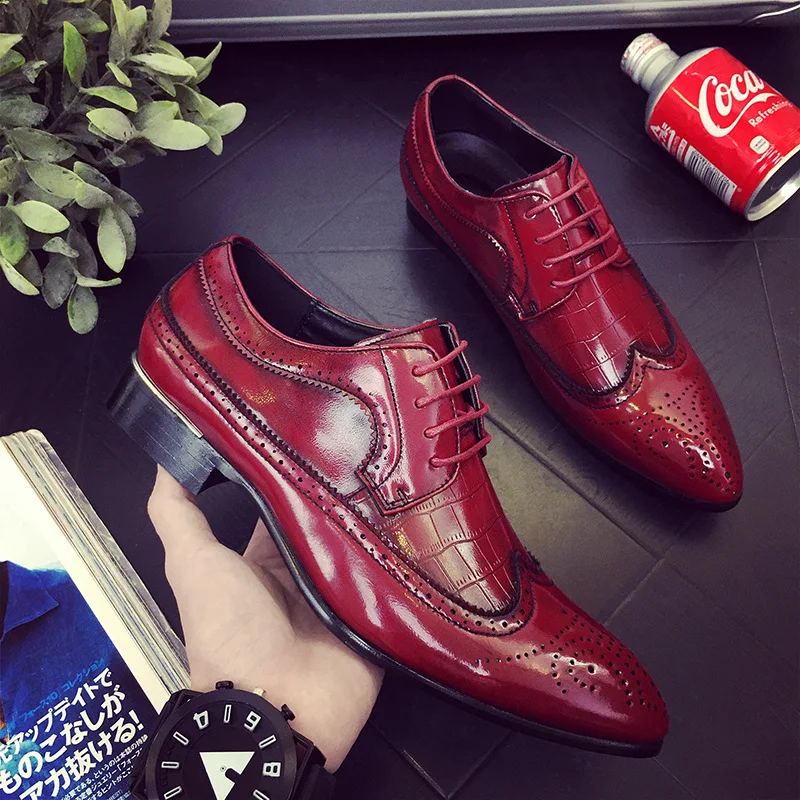 Arrivée En D'affaires De Hommes 2 Robe Britannique Appartements Nouvelle Formelles Pour Oxfords Italien Chaussures 3 Luxe Richelieu Marque Cuir 1 dqwd6v5
