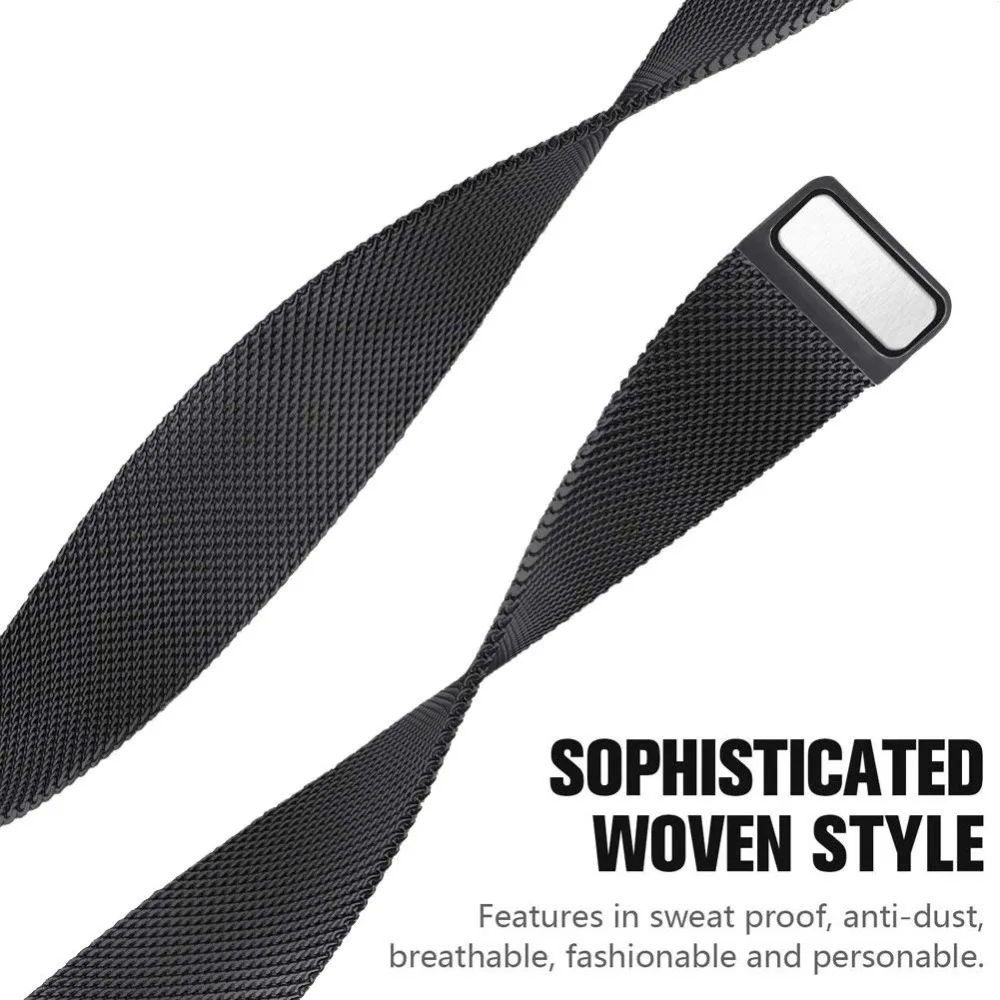 Металлические полосы для Fitbit Charge 3& Charge 3 SE фитнес-трекер Миланская нержавеющая сталь Магнитная Замена для мужчин t для женщин мужчин 9,14