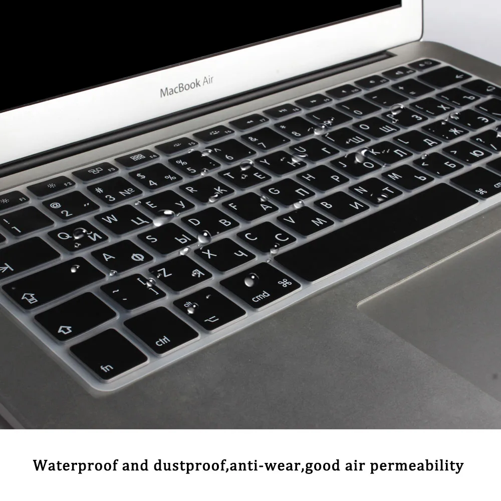 Мягкая силиконовая клавиатура для Apple Macbook Air Pro retina 13 15 17 дюймов защитная