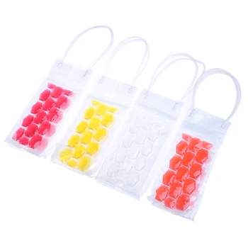 

1PCS Wine Bottle Freezer Bag Chilling Cooler Ice Bag Beer Cooling Gel Holder Carrier Portable Liquor Ice-cold Cooler Ice Bag