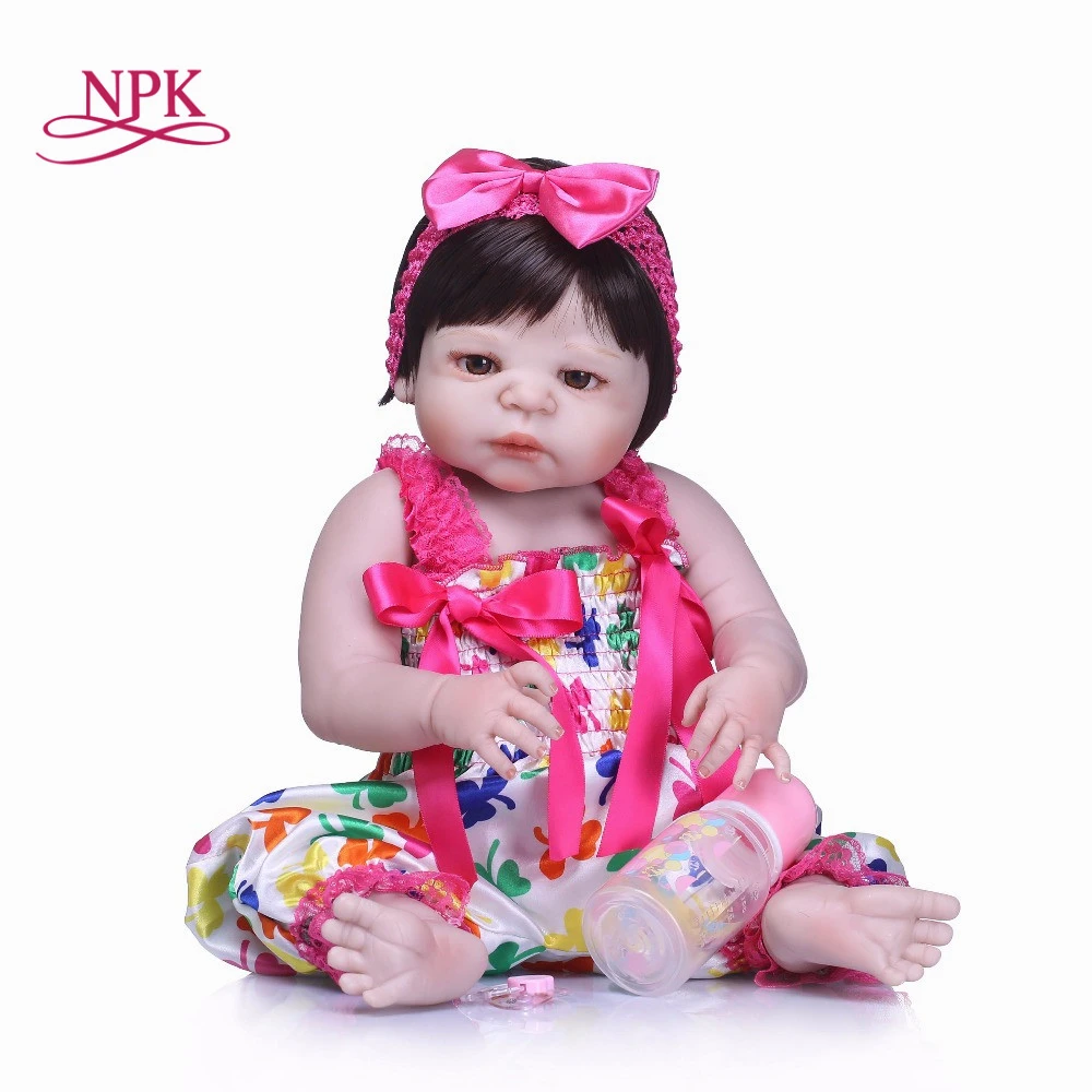 56 см полное Силиконовое боди bebe Кукла Reborn Baby Dolls милая Кукла Reborn для детского подарка Bonecas Brinquedos Водонепроницаемая игрушка для ванной