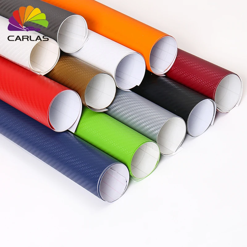 

30cmx100cm 3D Carbon Fiber Vinyl Car Wrap Sheet Roll Film Car stickers and Decals Motorcycle Car Styling Accessories Automobiles