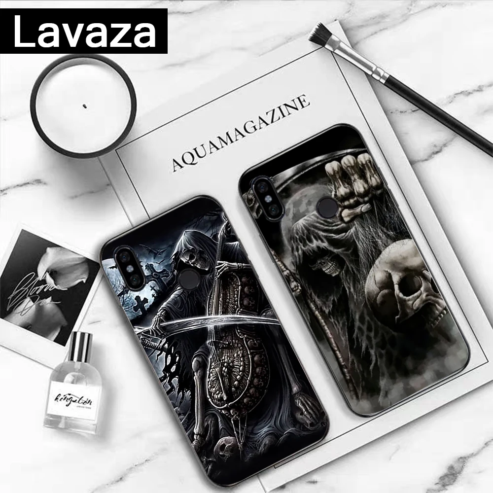 Чехол Lavaza Grim Reaper Skull Skeleton, силиконовый чехол с принтом для Redmi 4A 4X 5A S2 5 Plus 6 6A Note 4 Pro 7 8 k20 Prime Go