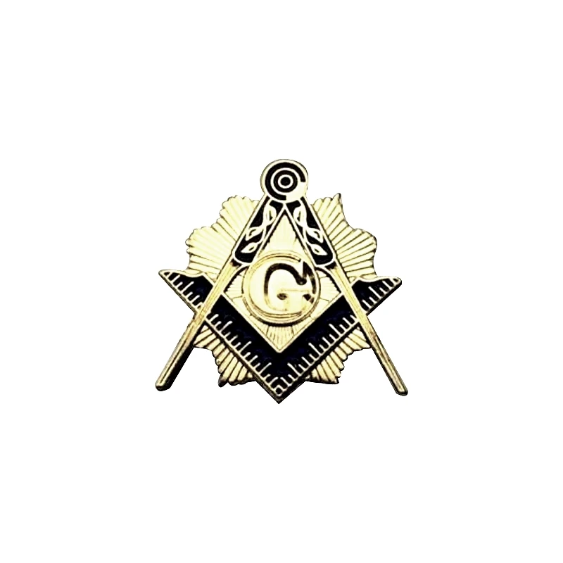 

Masonic Lapel Pins Gold Silver Compass And Square Brooch Gifts Badges With Butterfly Clutch,19.1mm