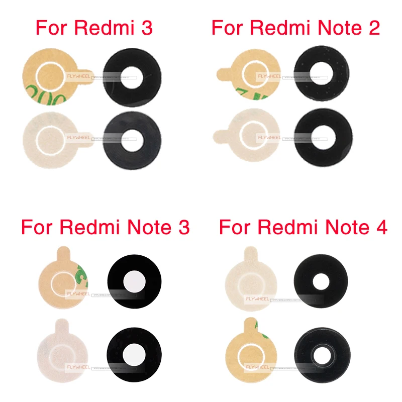 1 шт. для Xiaomi Redmi 5 Plus 6 Pro Note 2 3 4 5 Задняя крышка объектива камеры стеклянная крышка с клейкой наклейкой