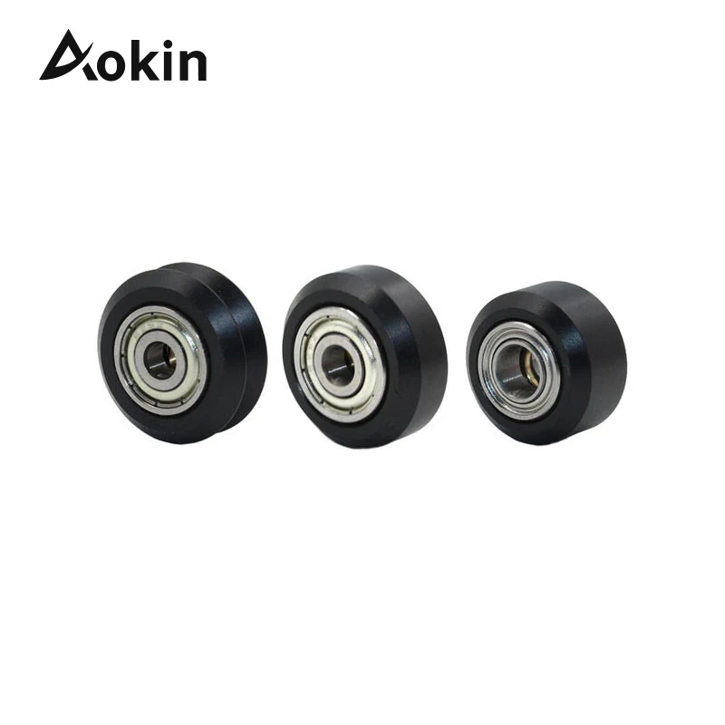 

10 Pcs CNC Openbuilds Plastic wheel POM with 625zz MR105zz Idler Pulley Gear Passive Round Wheel Perlin Wheel V type for V-Slot