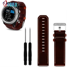 Excelente calidad nuevo reloj correa de la banda de reemplazo correa de cuero de lujo 2 unid destornillador herramientas para garmin fenix 3 smart watch