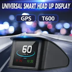 Новый T600 автомобиль gps HUD Дисплей Напряжение сигнализации скорость тревожная для всех автомобилей