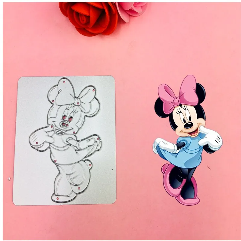 

Beautiful Minnie Bow Ear Cutting Dies Stencils for DIY Scrapbooking/photo album Decorative Embossing DIY Paper Cards
