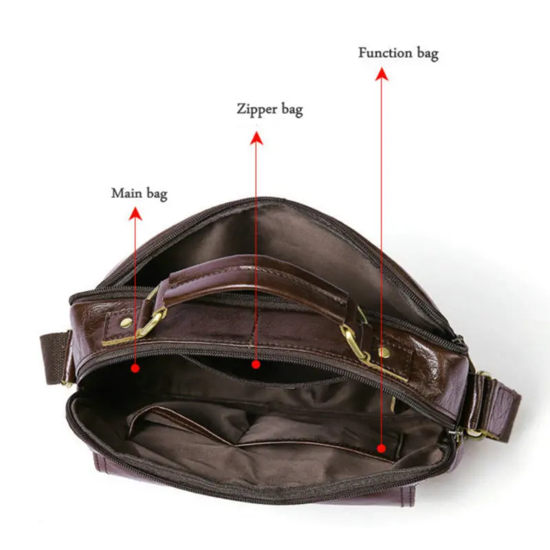 Модный известный бренд, деловой мужской портфель, кожаная сумка, повседневная мужская сумка, сумки через плечо