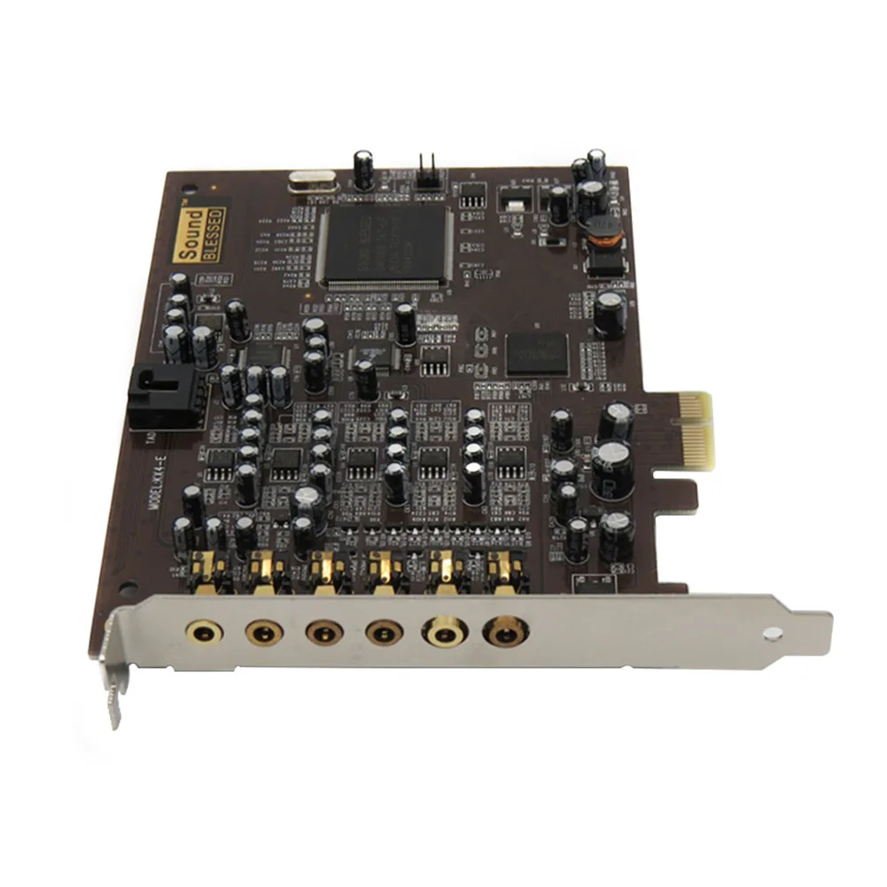 

SB1550 7.1 Headset Microphone PCI-e Desktop Laptops PC Adapter KTV Music Blaster Multi Interface Singing Sound Card Accelerated
