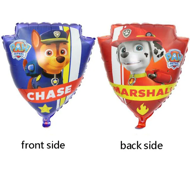 A Хит, Paw Patrol, украшение на день рождения, фигурки, игрушки, Щенячий патруль, воздушные шары, вечерние, декор для комнаты, Чейз, Маршалл, баллон, детские игрушки для девочек - Цвет: A
