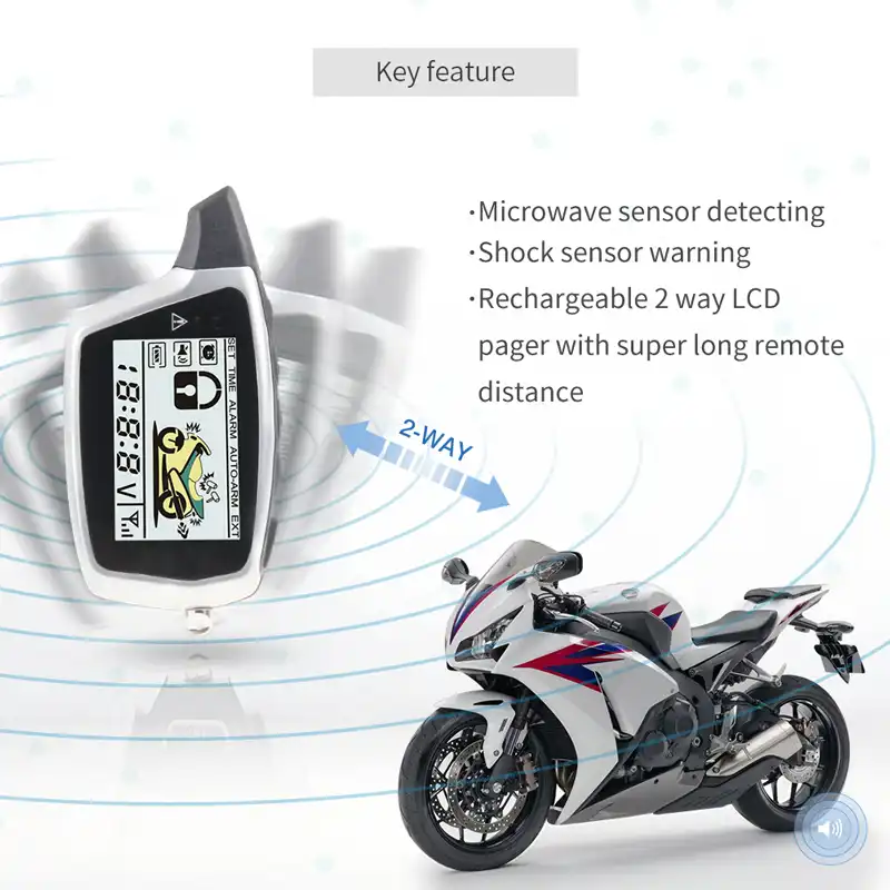 motorcycle pager alarm