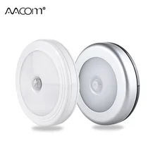 COB Motion Sensor LED lampki nocne bezprzewodowe magnetyczne światło szafkowe zasilany z baterii szafa sypialnia Touch Control kinkiet(China)