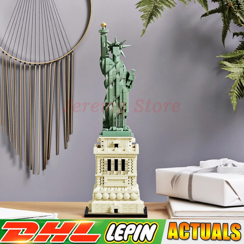 

LP 17011 Architecture Model 1887 PCS Statue of Liberty Set Building Blocks Bricks children Toys Compatible LegoINGlys 21042