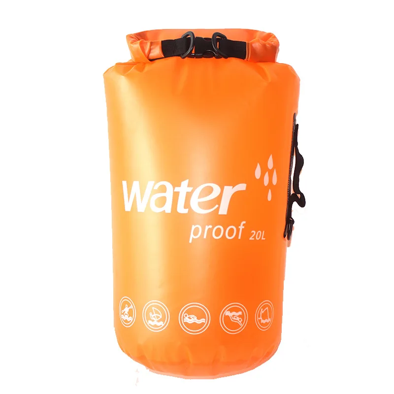 10L 20L Водонепроницаемый Drift Дайвинг Плавательный мешок остающийся сухим под водой плечо поясная карманная сумка ПВХ Каякинг парусный спорт рюкзак - Цвет: Orange