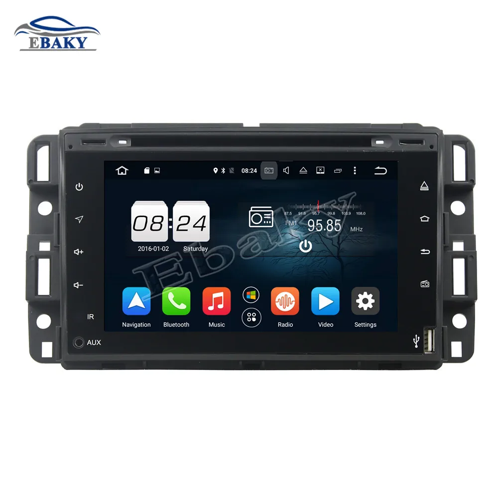 Best NaviTopia 7inch 4GB RAM 64GB ROM Octa Core Android 9.0 Car DVD Player For GMC 2016 Full touch/Bluetooth/GPS 9