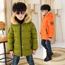 2016 new fashion kids boy winter coat for age 4 13 year children warm cotton jacket