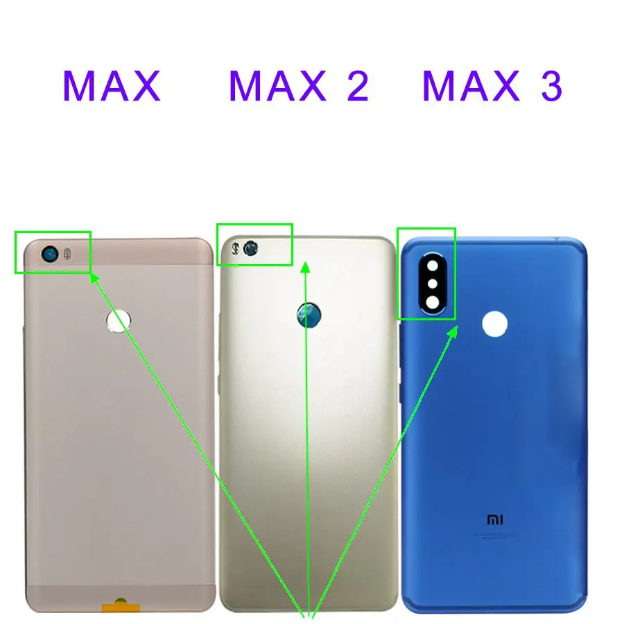 Крышка батарейного отсека для Xiaomi Mi MAX 2 чехол задней крышки Max 1/Max2 Pro 6 44 дюйма 3