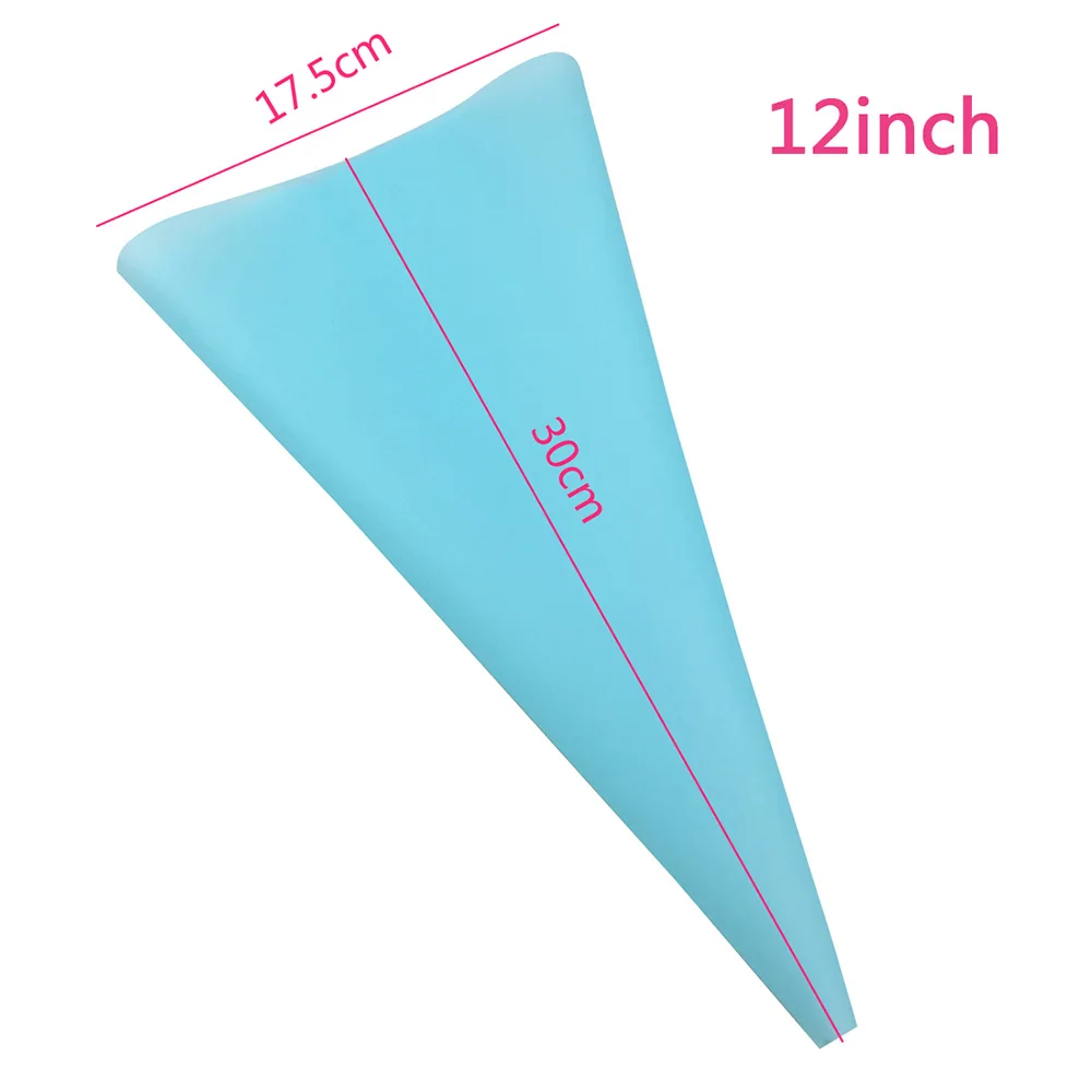 57PCSSet 4Size Silicone Icing Piping Cream Pastry Bag+48x Stainless Steel Nozzle Tips+5x Converter DIY Cake Decorating Tools (12)
