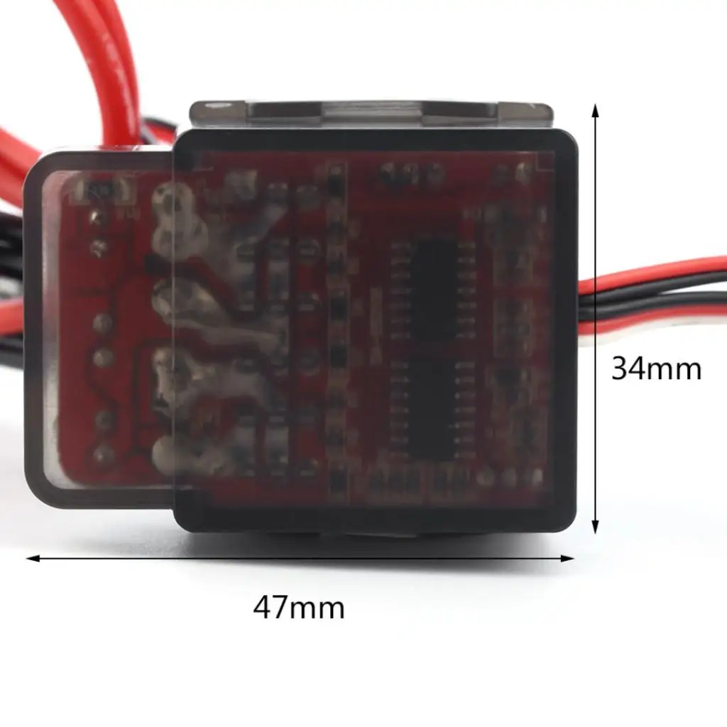 Brushed 320A 7.2V-16V Electronic Speed Controller ESC Electric Motor Speed Control With Heat Sink for 540 Dual Motor