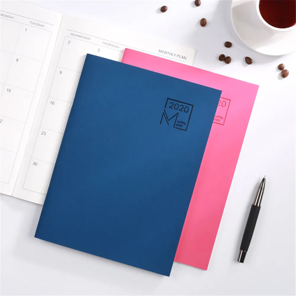 Year Calendar Schedule Notebook Journal Scheduler Organizer Diary Notebook Kawaii Stationery School Office Supplies