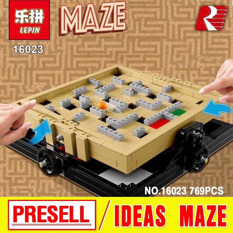 

Lepin 16023 Genuine IDEAS Series The Creative Marbles Maze Set Building Blocks Bricks Educational Toys 21305