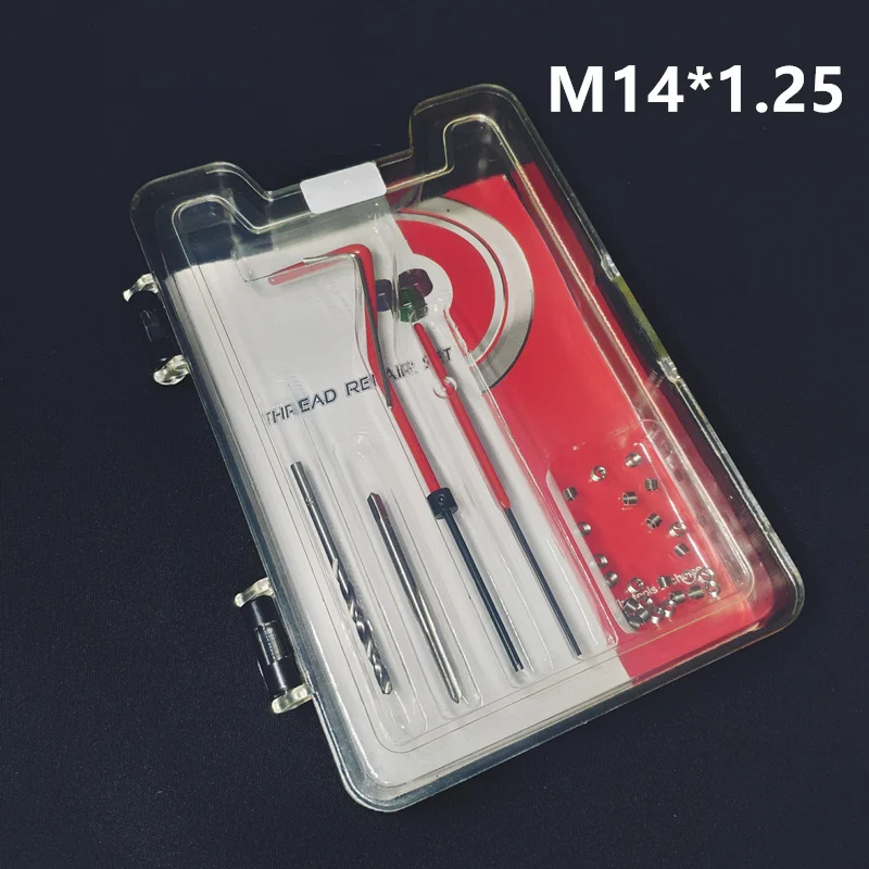 

M14*1.25 Car Pro Coil Drill Tool Thread Repair Insert Kit for Helicoil Car Repair Tool Coarse Crowbar Screw tooth repair kit