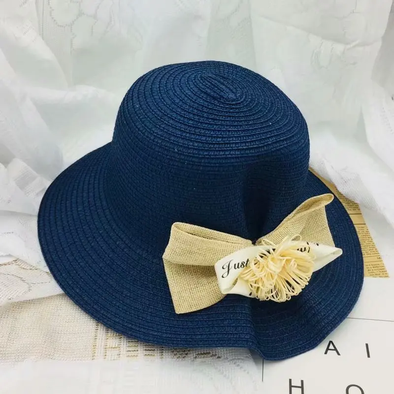 

2019 new ladies sun hat Panama visor outdoor beach hat flower fashion hat ladies