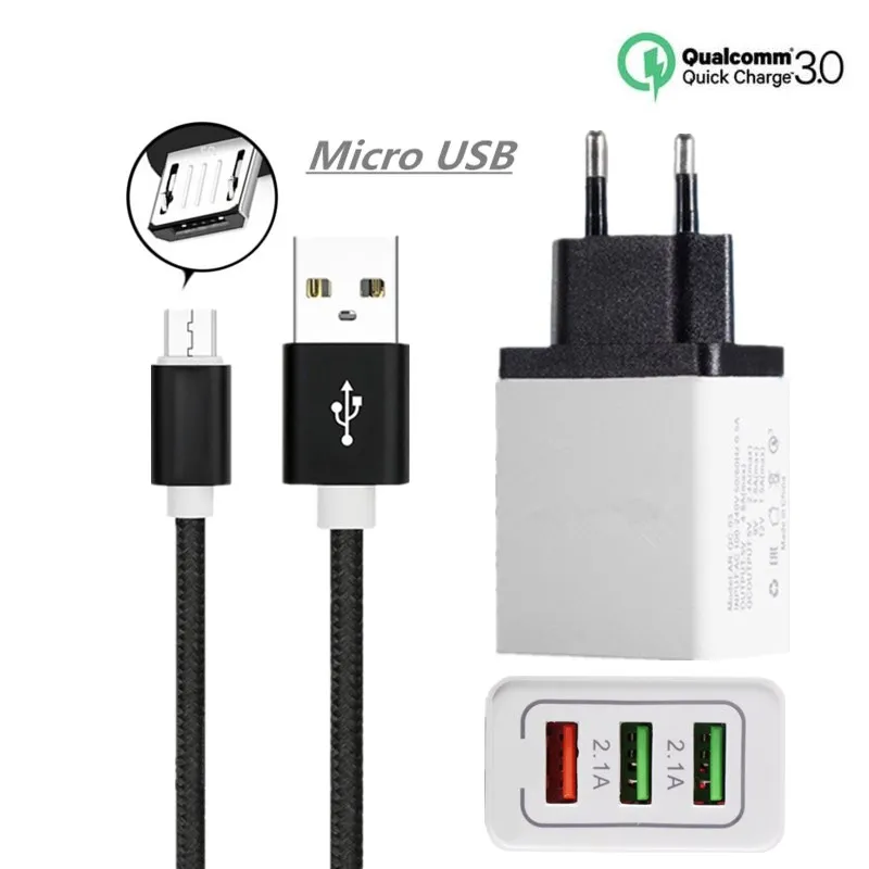 

Quick Charge 3.0 USB Charger 18W QC3.0 Fast Charging Wall Charger For Xiaomi Redmi 6 pro 6A note 6 5A 5 4X Mobile Phone Charger