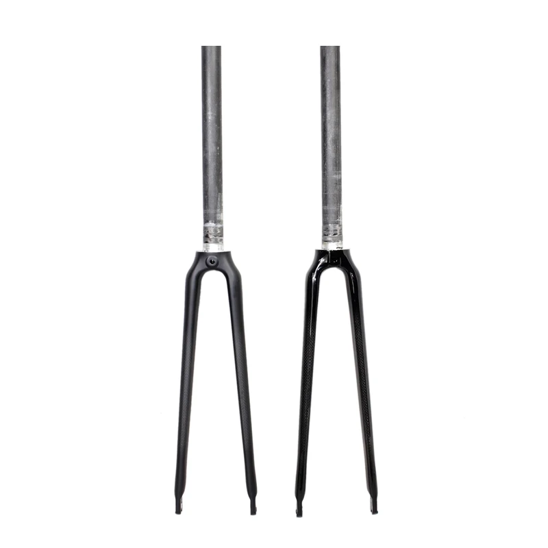 Bicycle Front Fork 3K Glossy/Matte Road Bike Carbon Fork 1 1 / 8 " 28