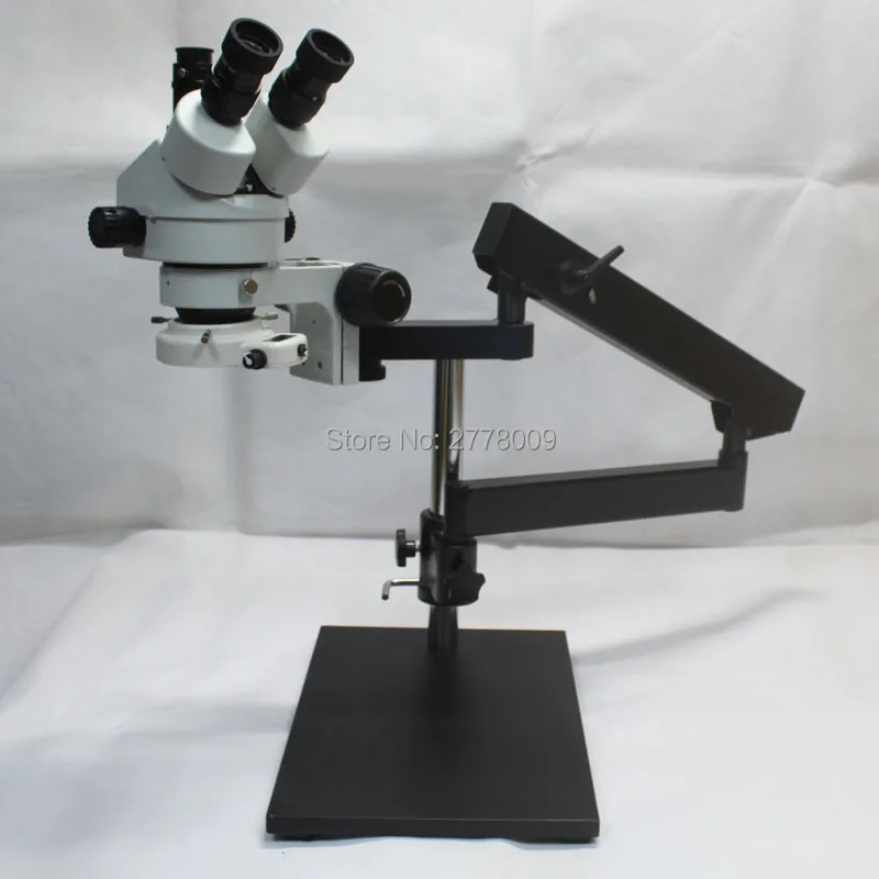 3.5X-90X Тринокулярный шарнирной столп зажим Большой основание микроскопа+ камера микроскопа HDMI+ 10 дюймовый монитор+ 144 светодиодный