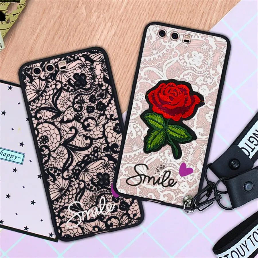 

Love heart Lace Flower Hard PC+TPU Phone Case For Samsung galaxy S9 Plus S8 Plus S6 S7 Edge J3 J5 J7 2017 A3 A5 A7 A8 Plus 2018