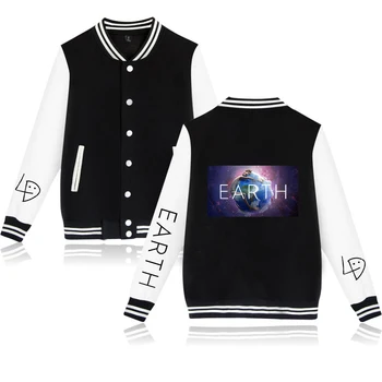 

POP Hip Hop Casual LIL DICKY earth Print Harajuku 2019 Hot Sale Long Sleeve Baseball Jacket Women and Men Clothes plus size 4XL