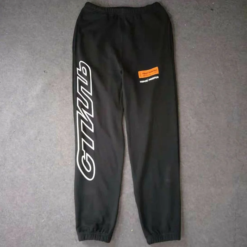 

Hip Hop Sweatpants Streetwear Autumn Winter Casual Heron Preston Sweatpants Joggers CTNNB Embroidery Preston Trousers Sweatpant