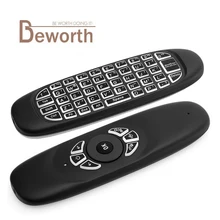C120 Backlight C120 Fly Air Mouse 2.4GHz Wireless Keyboard 6-Axis Gyroscope Gamepad Remote Control for Android TV BOX Backlit