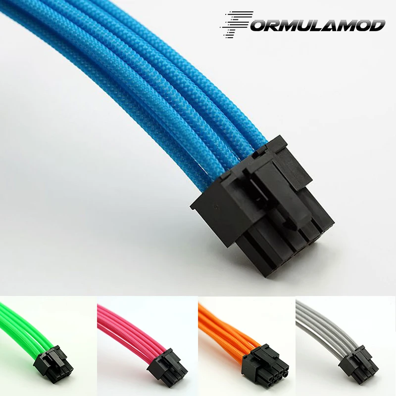 FormulaMod Fm-CPU 8P-B CPU 8Pin удлинительные кабели питания материнская плата 18AWG