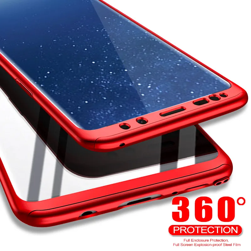 

360 Degree Full Protective Coverage Phone Case For Galaxy A7 A8 2018 Anti-knock Cover For Sumsung Galaxy A6 A8 Plus 2018