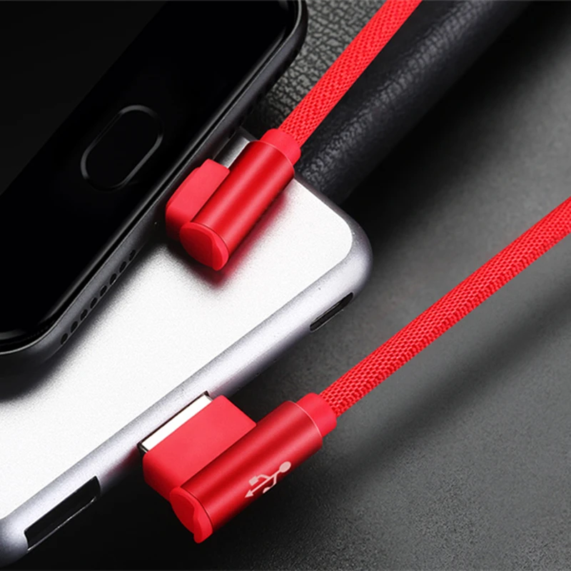 Зарядный кабель USB C 90 градусов 1 м 2 для Xiaomi Black Shark RED Magic Huawei P 20 P30 Pro Lite LG V30 V40 + Type