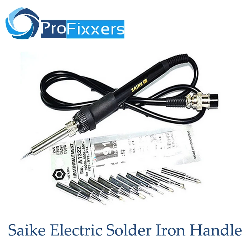 

orginal Saike Electric Solder Iron Handle +10pcs 900M-T Solder Tip +Heating element for 852D 936 909D BGA soldering station