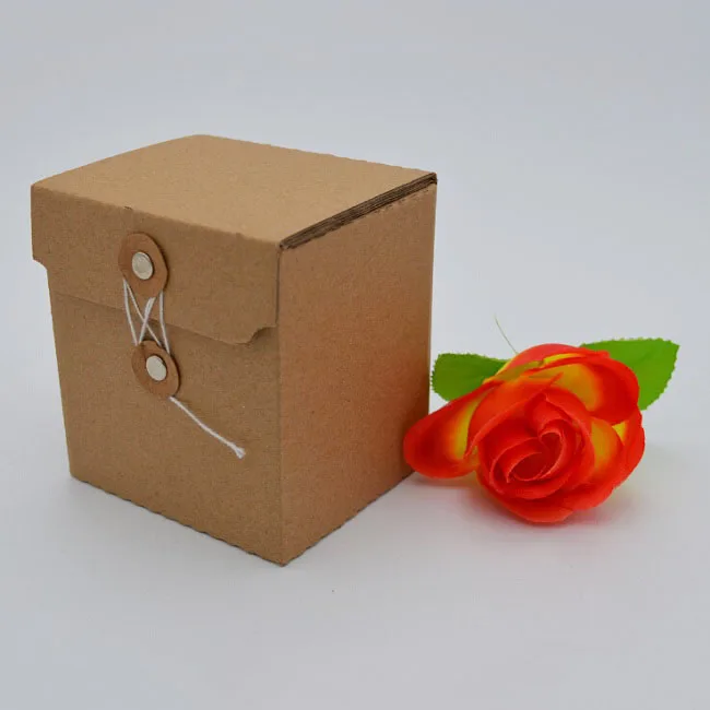 

10pcs 8 Sizes Thicken Brown Kraft Corrugated Square gift boxes / Cardboard hard paper box with hasp / File,Food storage carton