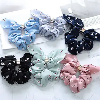 

Women Bow Hairband Hair Ring Fashion Satin Ribbon Bowknot Scrunchies Ponytail Holder Gum Hair Rope Accessories