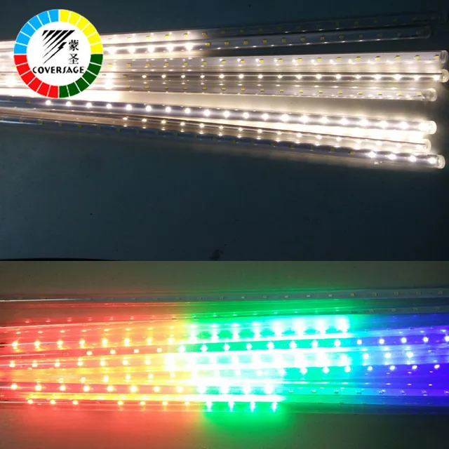 online shop coversage 30cm led meteor shower rain tubes waterproof outdoor shower christmas tree shop