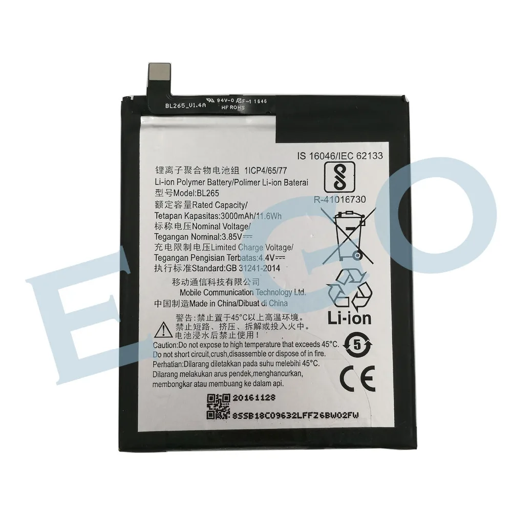 

BL265 new original battery 3.85V; 3000mAh built-in battery