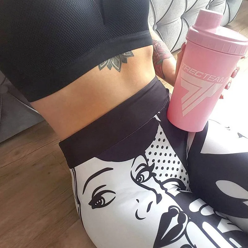 

New Fashion Printed Women Yoga Pants Super Stretchy Gym Tights High Waist Sport Leggings Energy Seamless Running Pants Legency